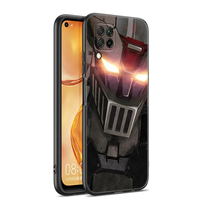 Anime Mazinger Z Zwart Siliconen Telefoonhoesje Voor Huawei P10 P20 P30 P40 Lite P50 P60 Art P50e P Smart Z 2018 2020 2021 Pro 2019