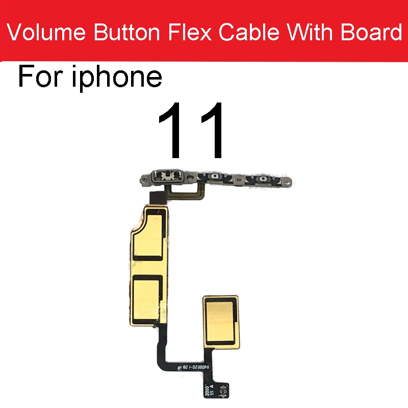 Up/ Down Volume Side Button Key Flex Cable Ribbon With Board For iPhone 11 A2111 A2221 A2223 Replacement Parts