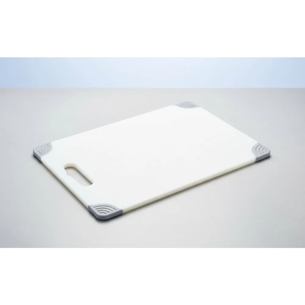 

Large Plastic Cutting Board with Safety Hook, 18x24 Inch, White - Durable & Hygienic for Kitchen & Commercial Use