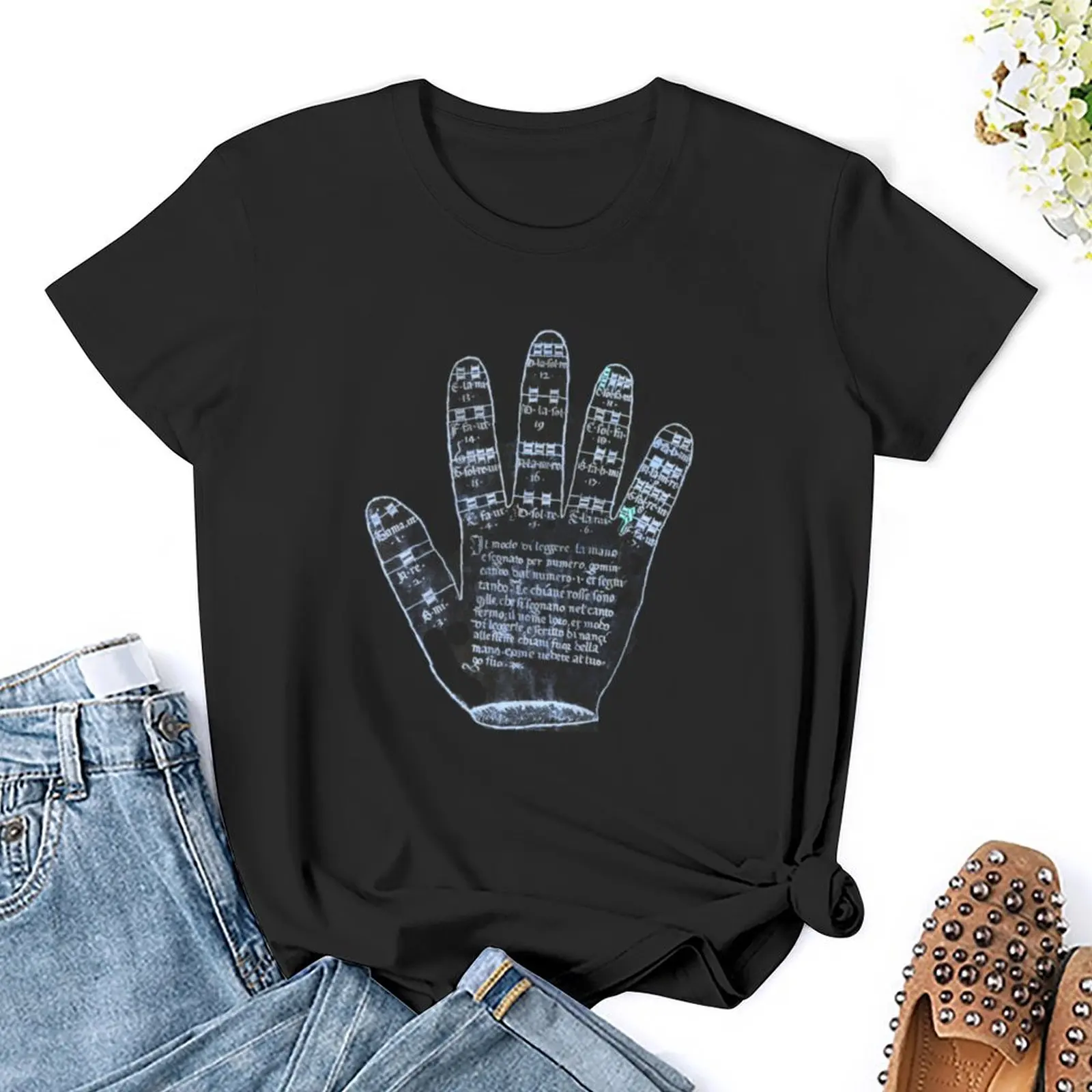 Guidonian Hand T-Shirt Plus Size Tops Dierenprint Shirt Voor Meisjes Hippie Kleding Tops Voor Vrouwen