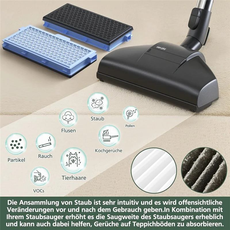 ABZA-Filtri per aspirapolvere Compact C1 e C2, complete C2 e C3, S8340 Filtri di protezione del motore e filtri di scarico