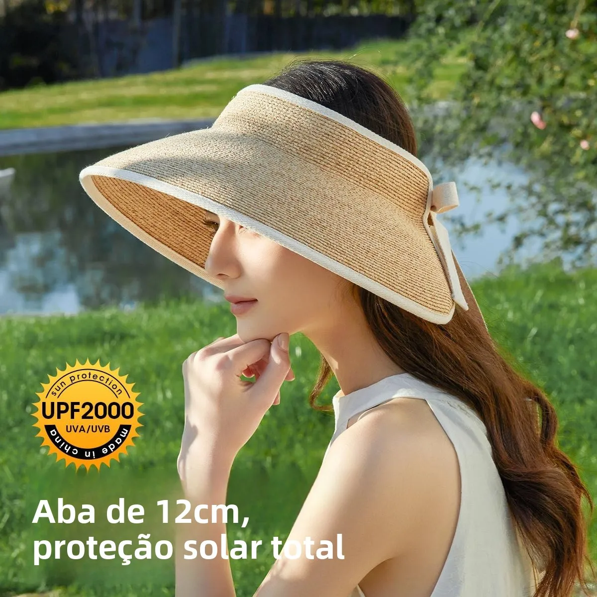 Elegant-chapeau-de-paille-a-large-bord-et-dessus-ouvert-pour-femmes-ideal-pour-le-printemps-et-l'ete-protection-solaire-voyage-et-activites-de-plein-air-chapeau-tendance-pour-dames