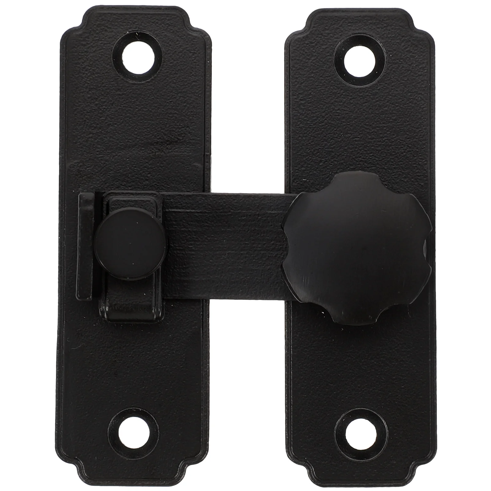 スライド式納屋ドアロック ステンレス鋼製ヘビーデューティー 180度ラッチ ゲート用 木製フェンス 浴室ドアロックラッチ