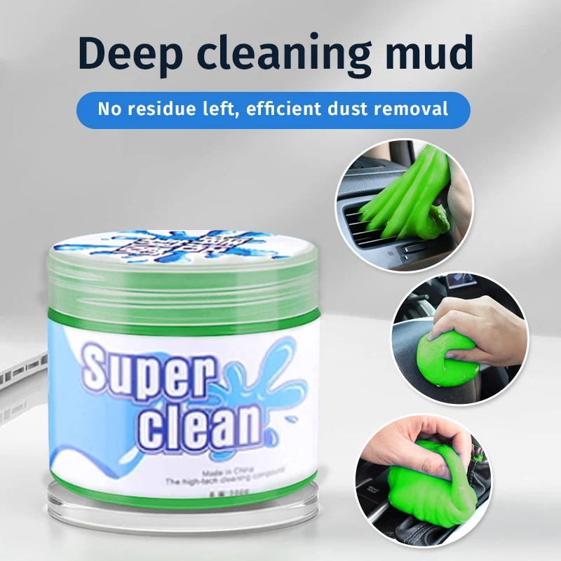 Car Cleaning Gel Magic Air Vent Dust Remover Glue Reusable Keyboard Computer Cleaner Putty For Car AC Camera Dust Cleaner Supply