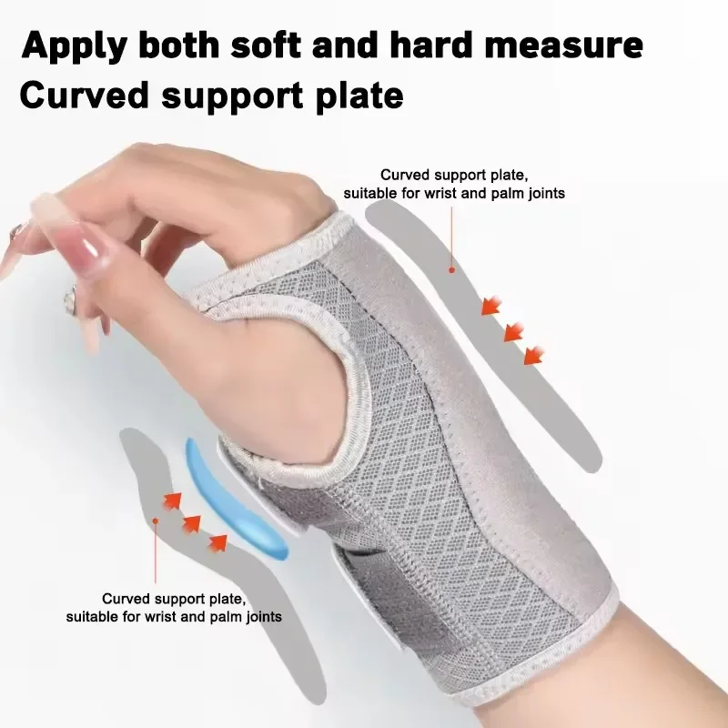 1PC Wrist Brace for Carpal Tunnel Support Brace with Splints Hand Support for Arthritis Tendonitis Sprain Injuries Wrist Pain