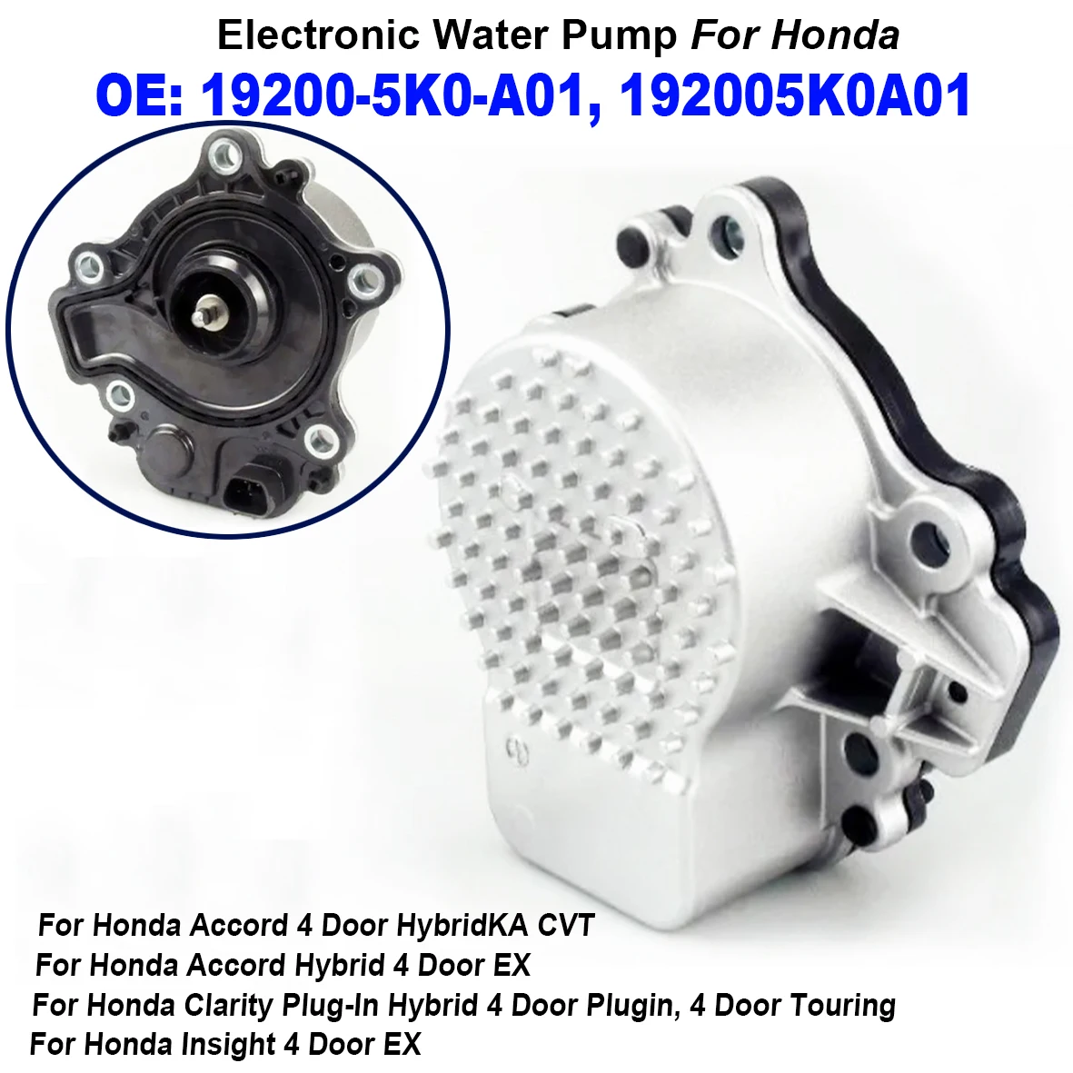 

19200-5K0-A01 192005K0A01 Engine Coolant Water Pump 19200 5K0 A01 For H onda Accord CRV Allison Odyssey Acura CDX Engine