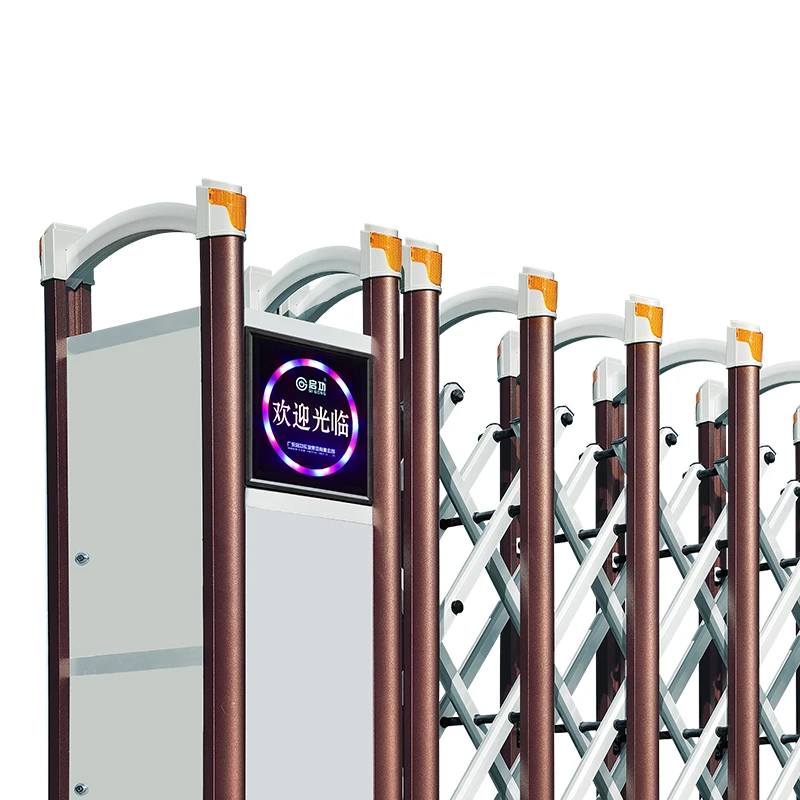custom.Modern Outdoor Aluminum Gate Simple Design Retractable Slide Entrance with Automatic House Opening Pattern H