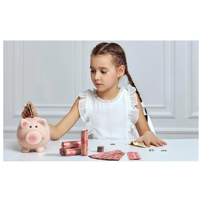 100 pezzi Penny Coin Wrappers Penny Sleeves Flat come mostrato Paper Penny Rolls Wrappers