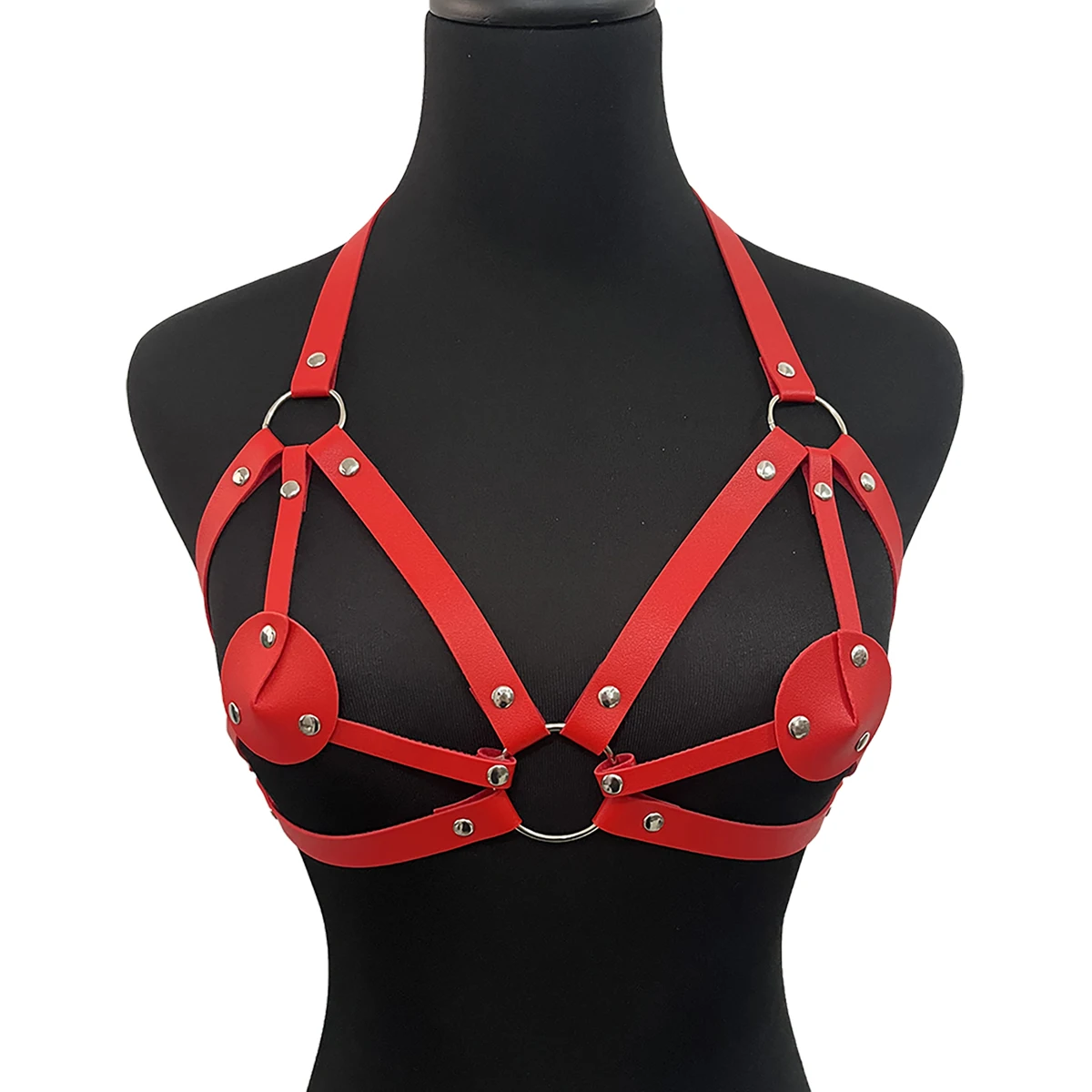 PU Leather Harness Lingerie Belt for Women, Chest Harness, Corset Suspenders, Punk Goth Bra, Sexy Clothing, Sex Accessories