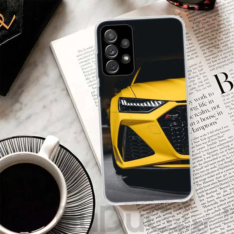 Super Car For A-Audis R-S Sport Phone Case For Samsung Galaxy A15 A14 A54 A13 A53 A12 A52S A55 A22 A23 A24 A32 A33 A34 A25 A35 A