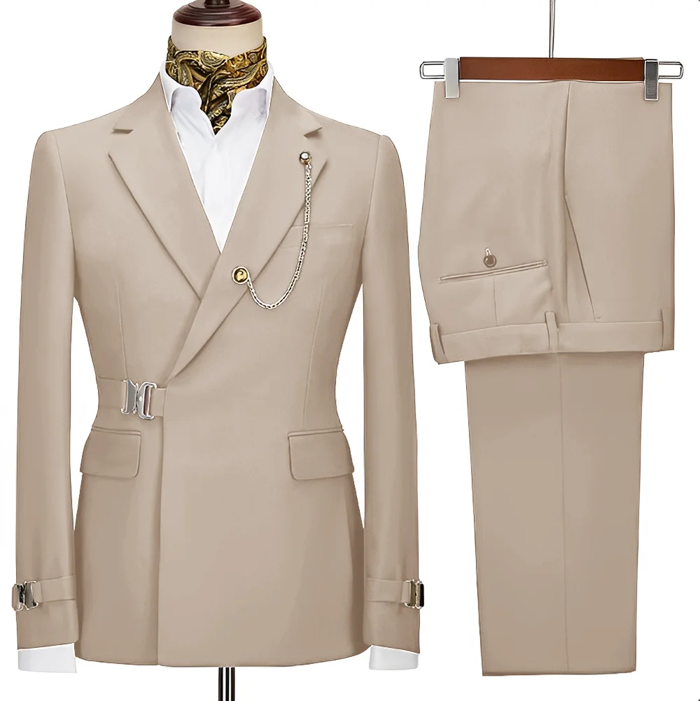 

Formal Men's Suit Business Workwear 2-piece Office Party Blazer Groom Tuxedo for Wedding Tailor-made Jacket Pants Men