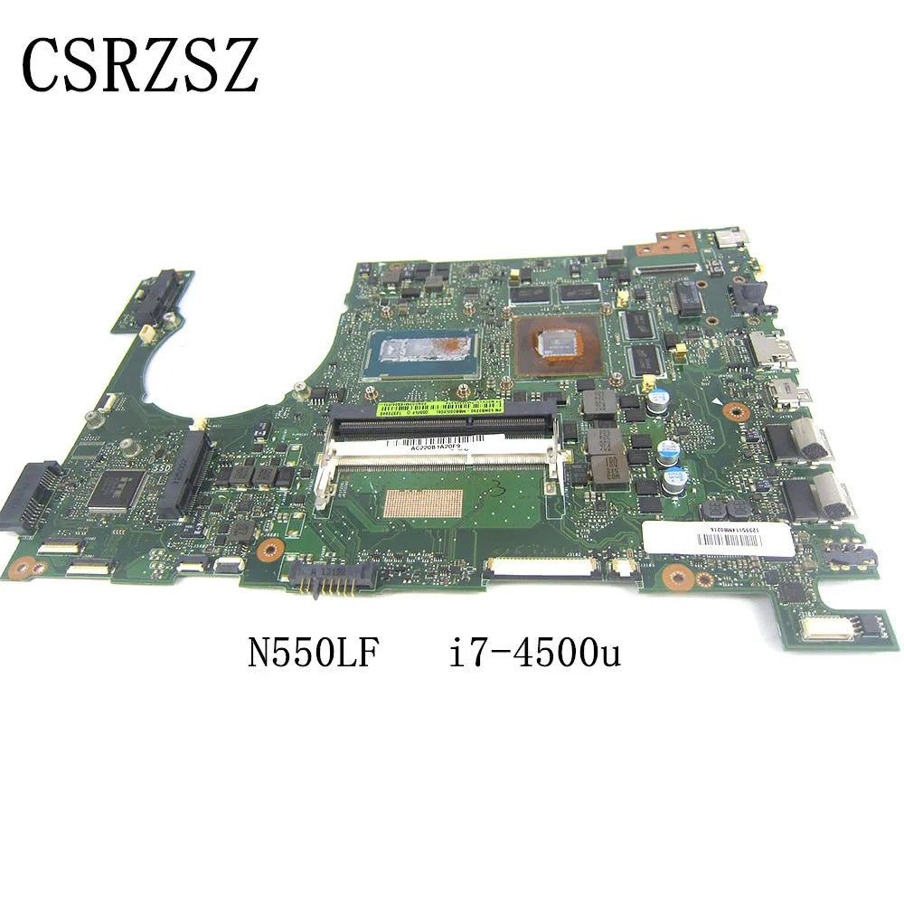 

For ASUS N550LF with i7-4500u CPU Laptop motherboard N550LF Mainboard REV 2.0 100% Test ok