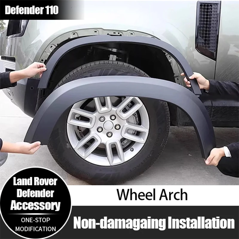 

Hot Selling Multicolor ABS Widen Car Wheel Eyebrow Wheel Archs For Land Rover Defender 110