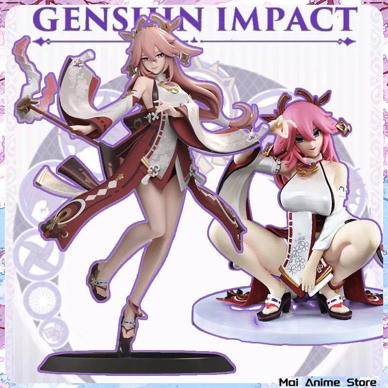 

Genshin Yae Miko Anime Figure Sexy Girl Aciton Figures Genshin Impact Yae Miko Figurines Collections Dolls PVC Model Toys Gifts