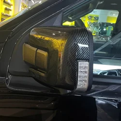 For Ford F-150 F150 Raptor 2021 2022 2023 ABS Carbon Fiber Auto Car Rear View Side Rearview Mirror Decoration Cover Trim