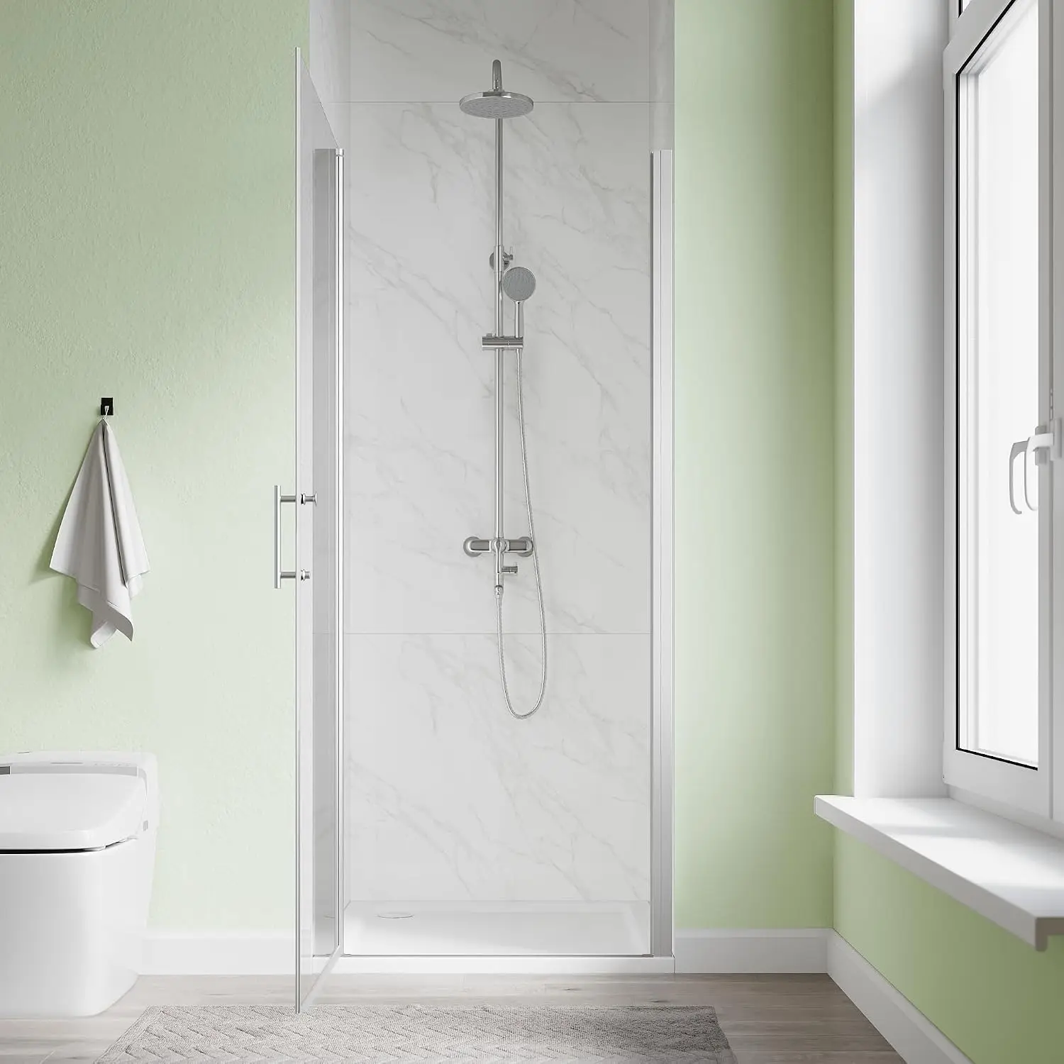Pivot Shower Door, 34