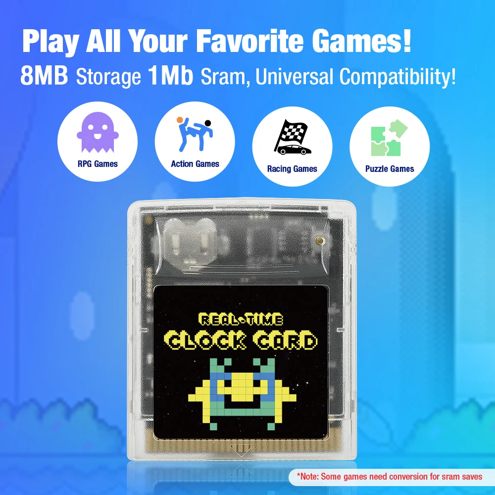 عربة 8 ميجابايت 1 ميجا بايت SRAM GB/GBC RTC قابلة لإعادة الكتابة لعربة فلاش GBP لـ GBxcart/Joey JR Burner #3
