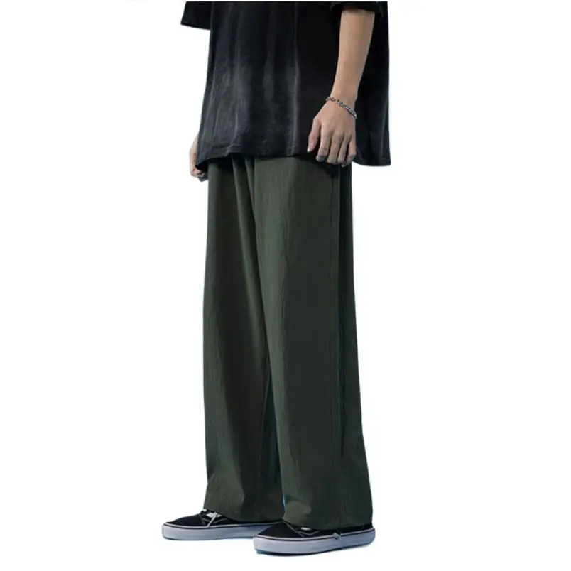 

Новые весенне-осенние свободные штаны для бега, мужские новые модные спортивные штаны 2024, мужские хлопковые льняные уличные брюки, мужские брюки