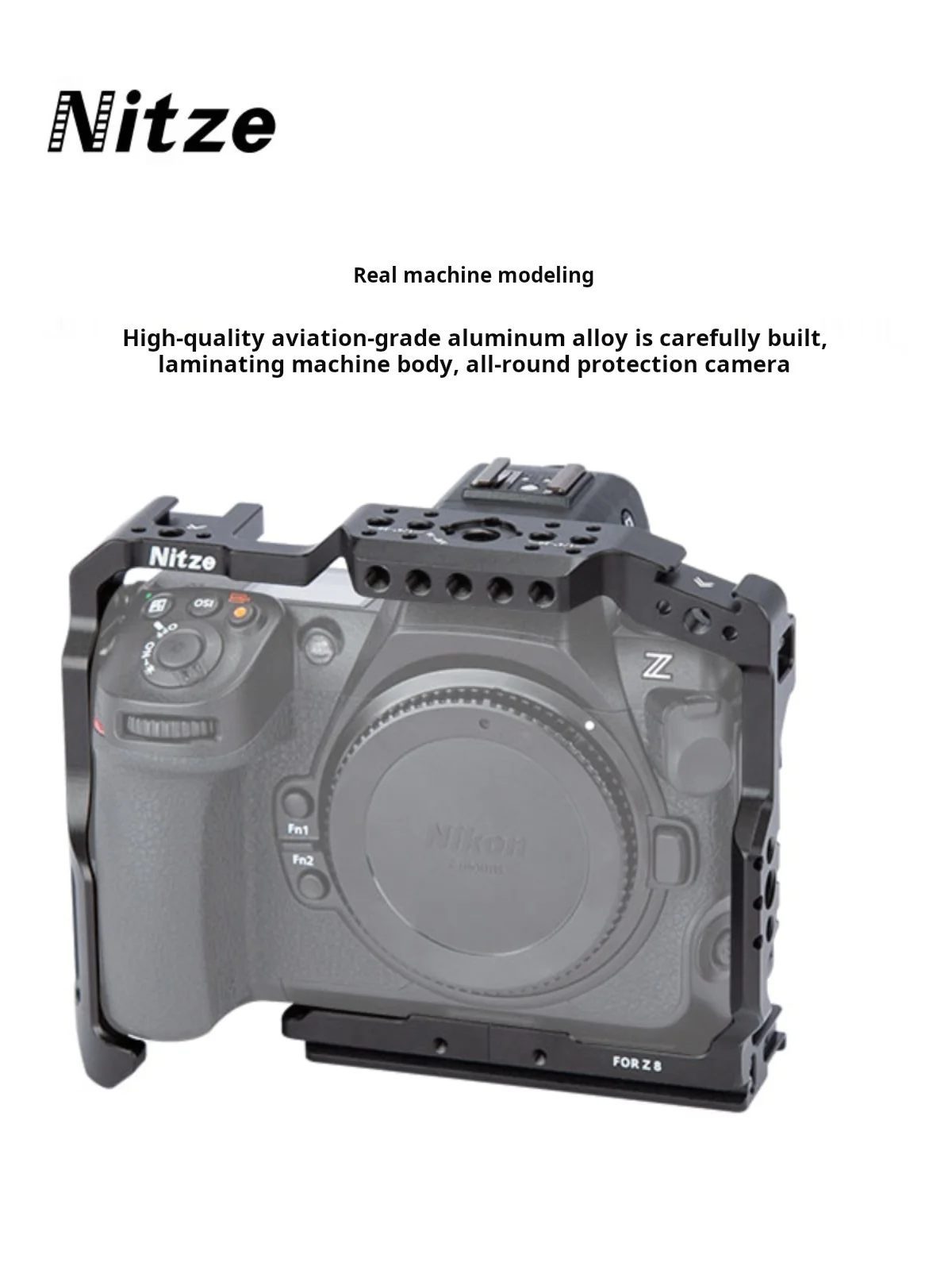 L'attrezzatura fotografica Nitze è adatta per la fotocamera Nikon Z8 Protezione speciale per l'espansione Gabbia per conigli T-N01A T-N01B T-N01C