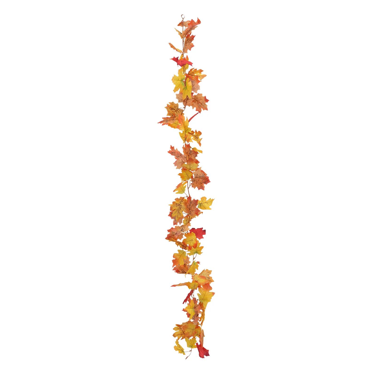 

1Pcs Simulation Maple Leaf Vine Wreath Autumn Halloween Hanging Garland Home Hotel Restaurant Wall Door Decoration