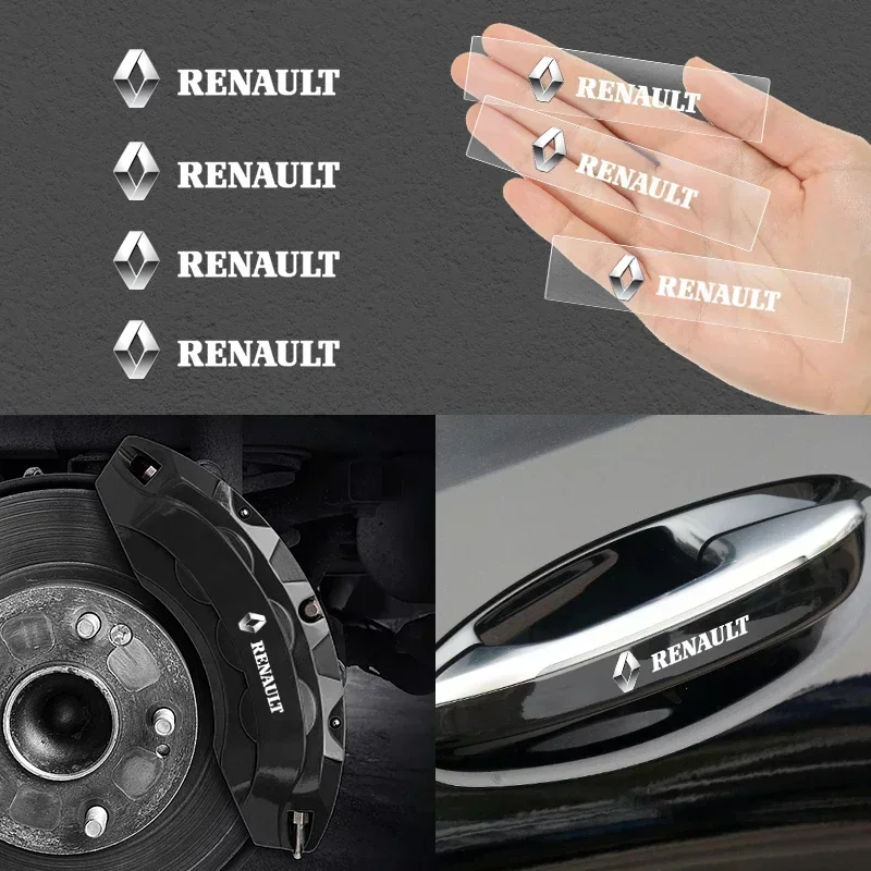 

Декоративная наклейка на ручку двери автомобиля/зеркало заднего вида ﻿ Аксессуары для Renault Megane 2, 3, Koleos, Duster, Clio 4, Logan, Captur, Kadjar
