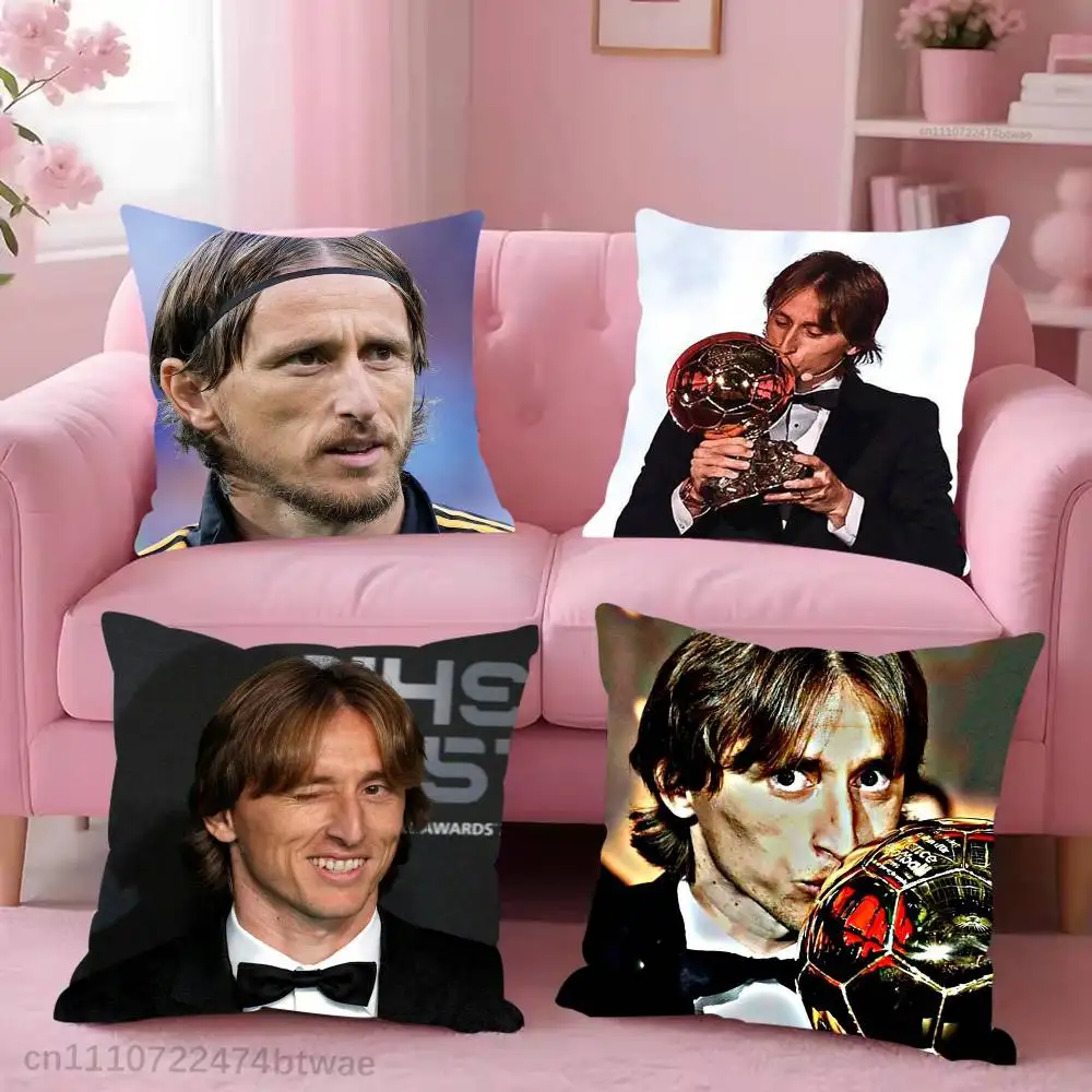 

Luka M-Modric LM10 Croatia Pillow Case For Sofa Bedroom Living Room Plush Cushion Cover Decorations and Protector