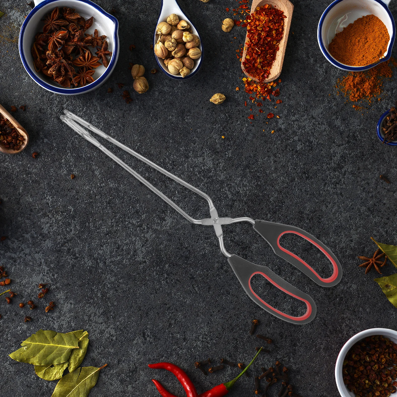 

Stainless Steel Barbecue Tongs Long Handle Cooking Grilling Flipping Food Bread Toast Kitchen Utensils Outdoor Indoor