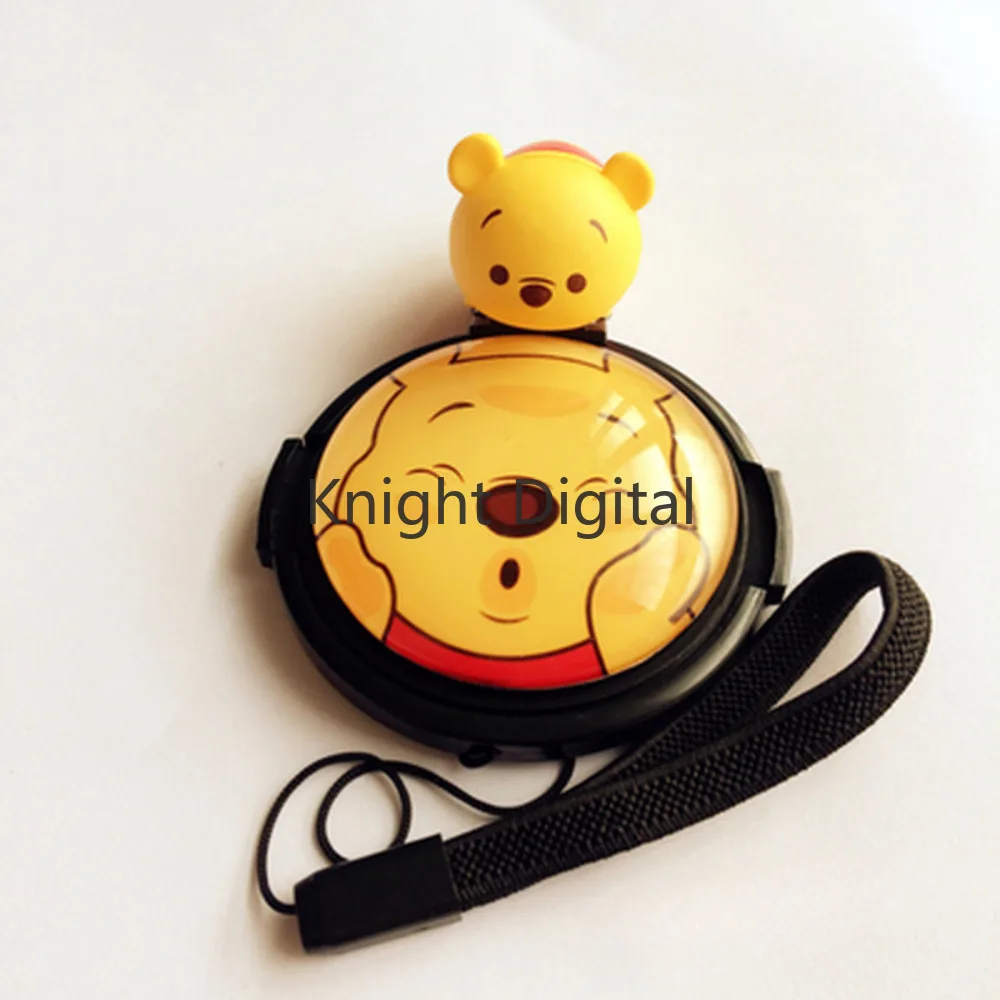 Voor Canom Eos M6 M50 Ii M100 M200 Eosm3 M5 M10 15-45Mm Spiegelloze Mooie 3d Cartoon Varkenscamera 49Mm Lenskap Flitsschoen Hoes