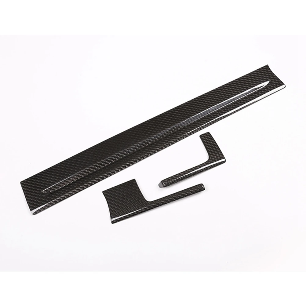 

A04E-Carbon Fiber Middle Console Dashboard Strip Trim Stickers Replacement Parts Accessories For Cayenne 2018-2019
