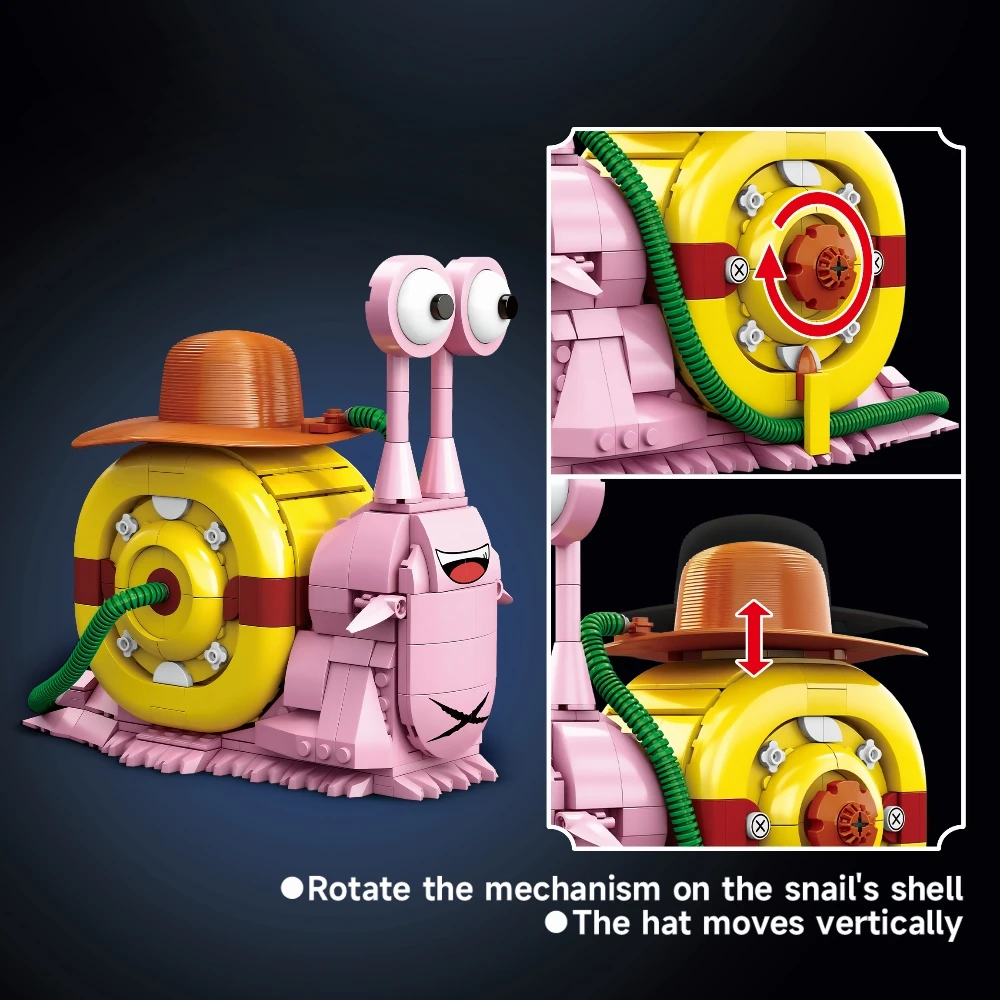 Criativo animal caracol bug modelo blocos de construção tijolos brinquedos diy decorações mesa para crianças aniversário dia das bruxas presentes natal