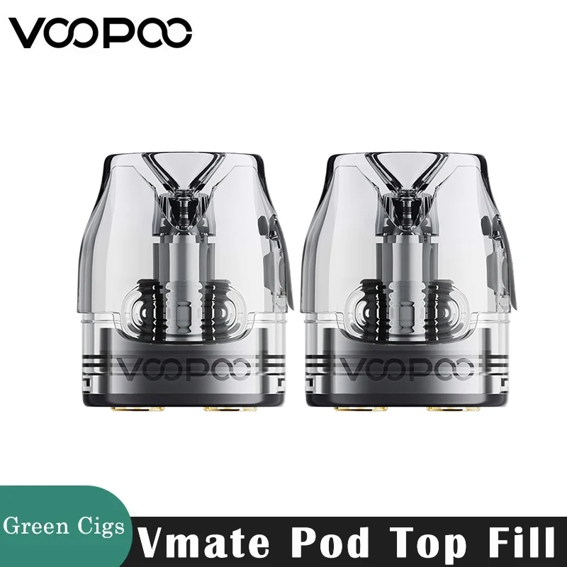 Original VOOPOO Vmate Pod Cartridge Top Fill 3ml 0.4ohm/0.7ohm for Vmate Max Kit Electronic Cigarette Vaporizer