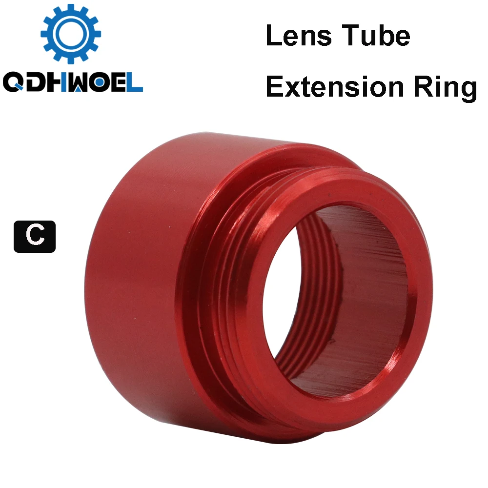 Imagem -04 - Anel de Extensão de Tubo Qdhwoel Co2 O.d.25 mm Tubo de Lente para Lente D20 F63.5 mm 127 mm para Máquina de Corte a Laser Co2