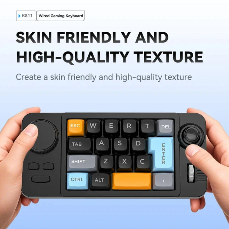 MECHREVO Z9 RGB Wired Mechanical Keyboard Programmable with Volume Scroll Wheel Game Joystick 19-Key Hot-Swappable Number Keypad