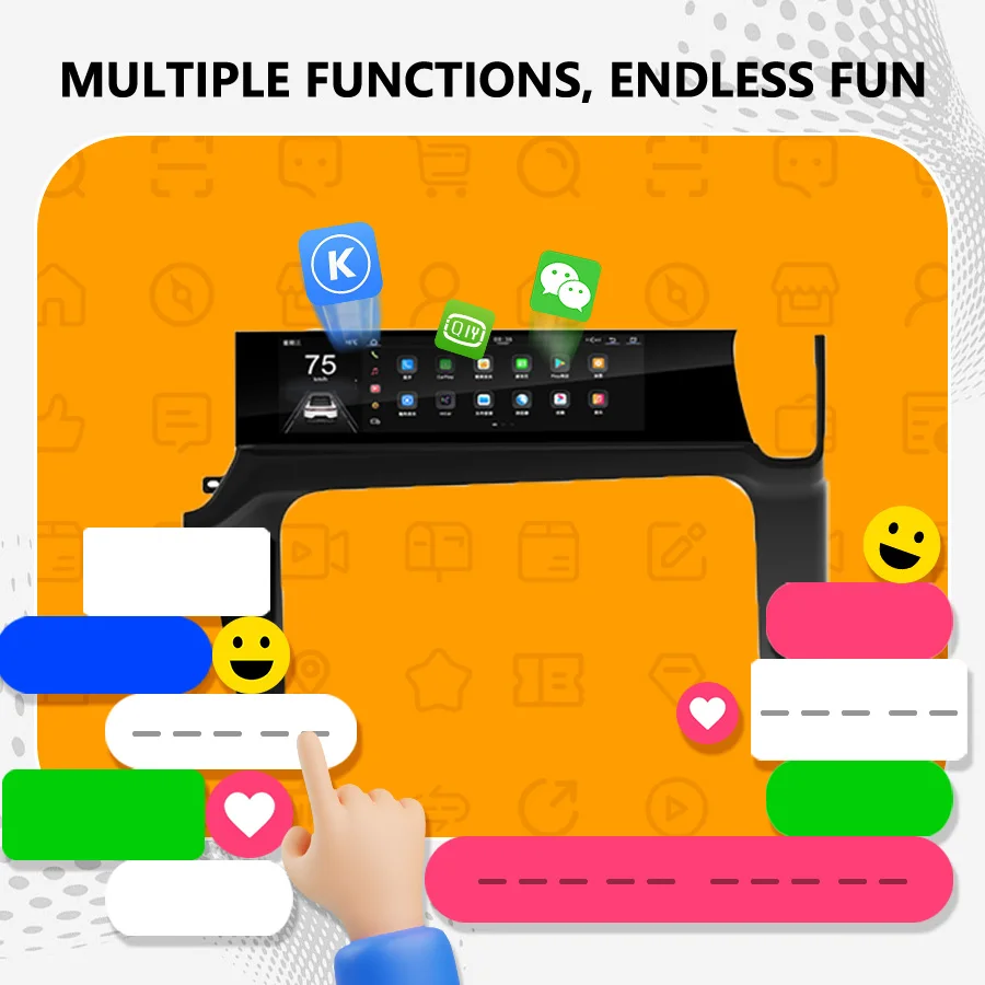 Car Copilot Carplay Android Screen for Porsche Cayenne 2018-2023 Car GPS Navigation Multimedia Player HeadUnit Radio Media