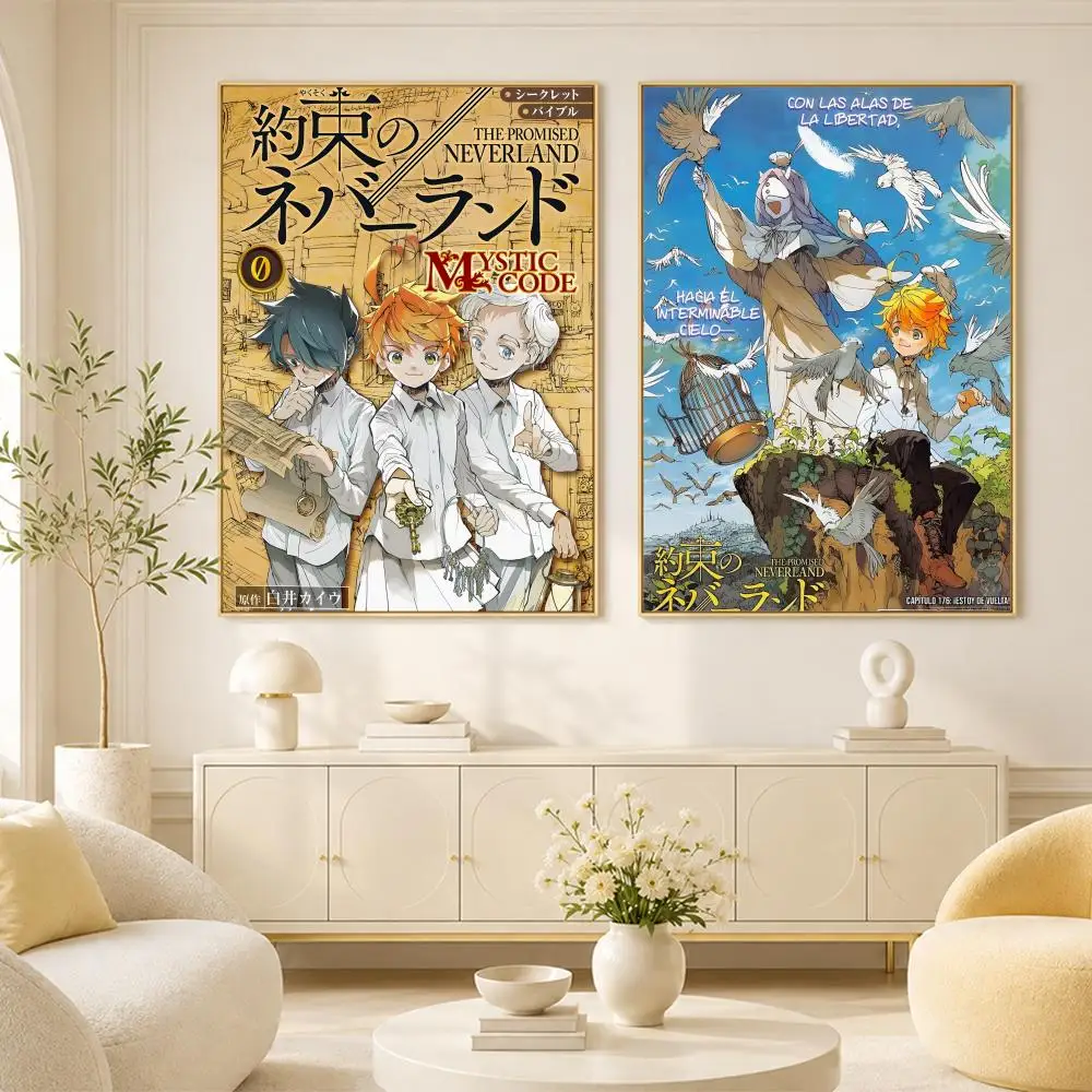 The Promised N-Neverland Poster Room Home Decoration Interior Wall Art Printing Garage Posters Gift