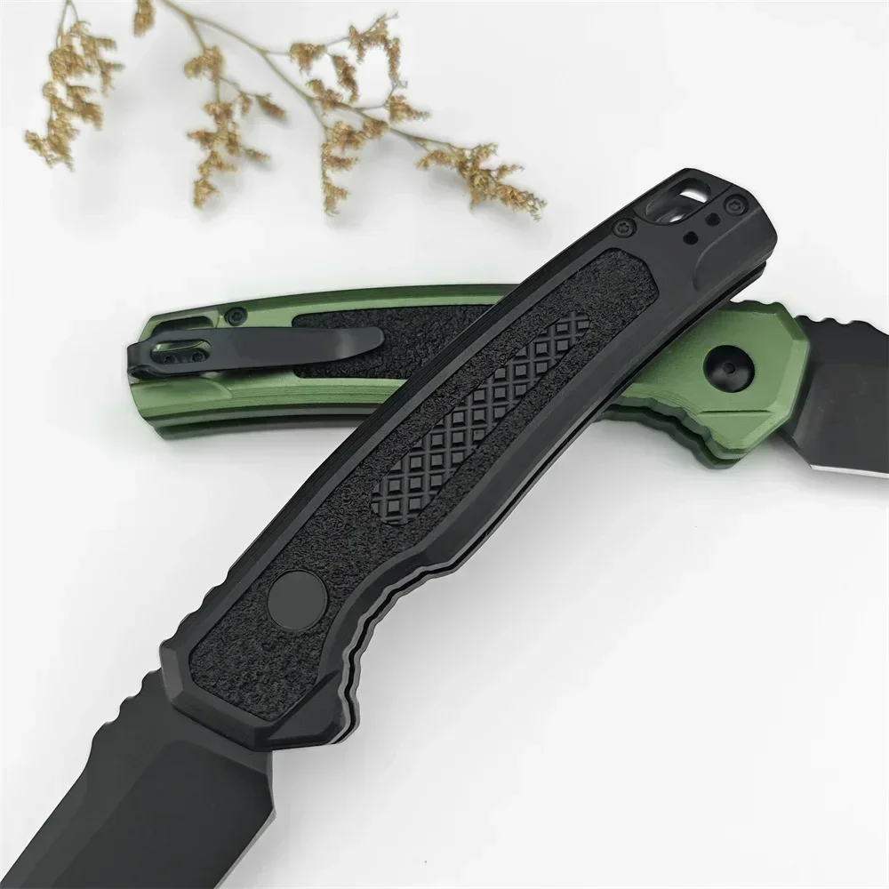 AU TO KS 7105OLBLK Launch 16 High Quality Folding Knife CPM-M4 Blade Aluminum Handle Knife Hunting Survival Multi Purpose Tool