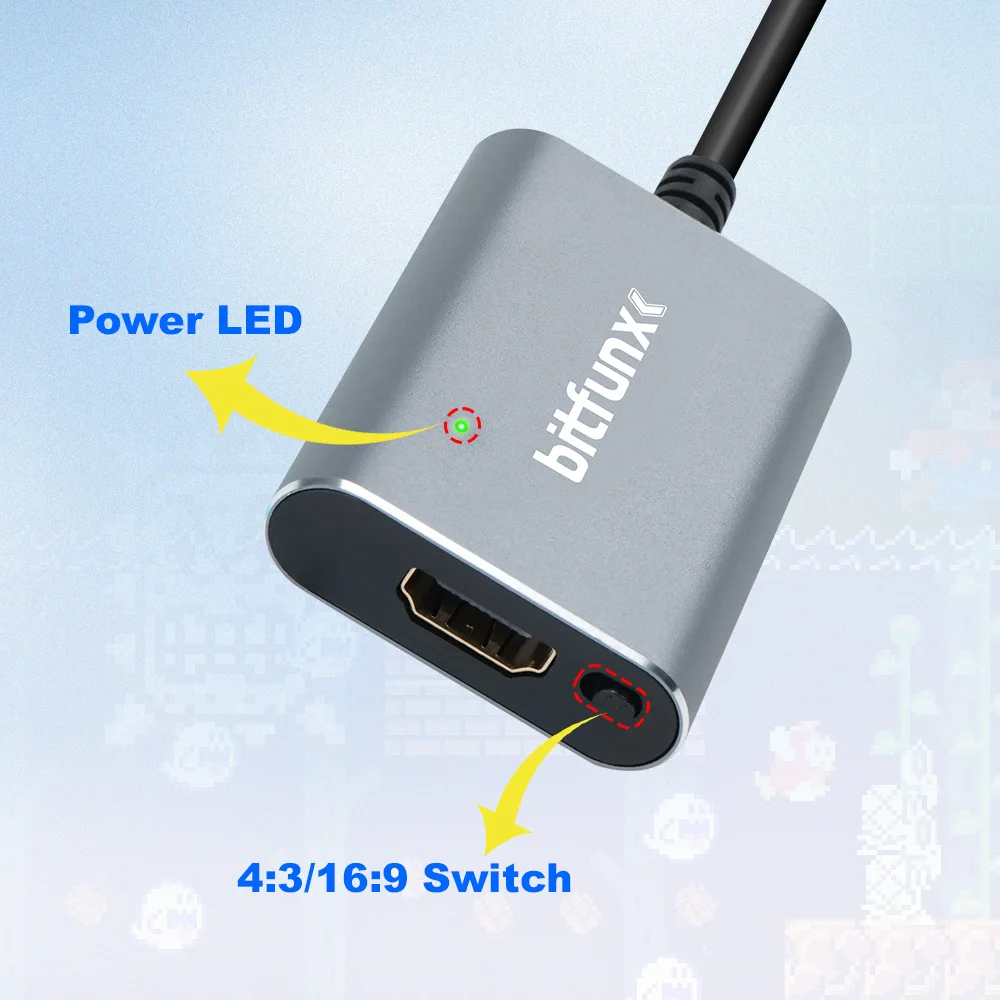 جديد 720P HDMI-متوافق محول S-video SV/AV HDTV محول ل NTSC PAL N64 SNES SFC NGC لعبة وحدة التحكم نقطة التبديل