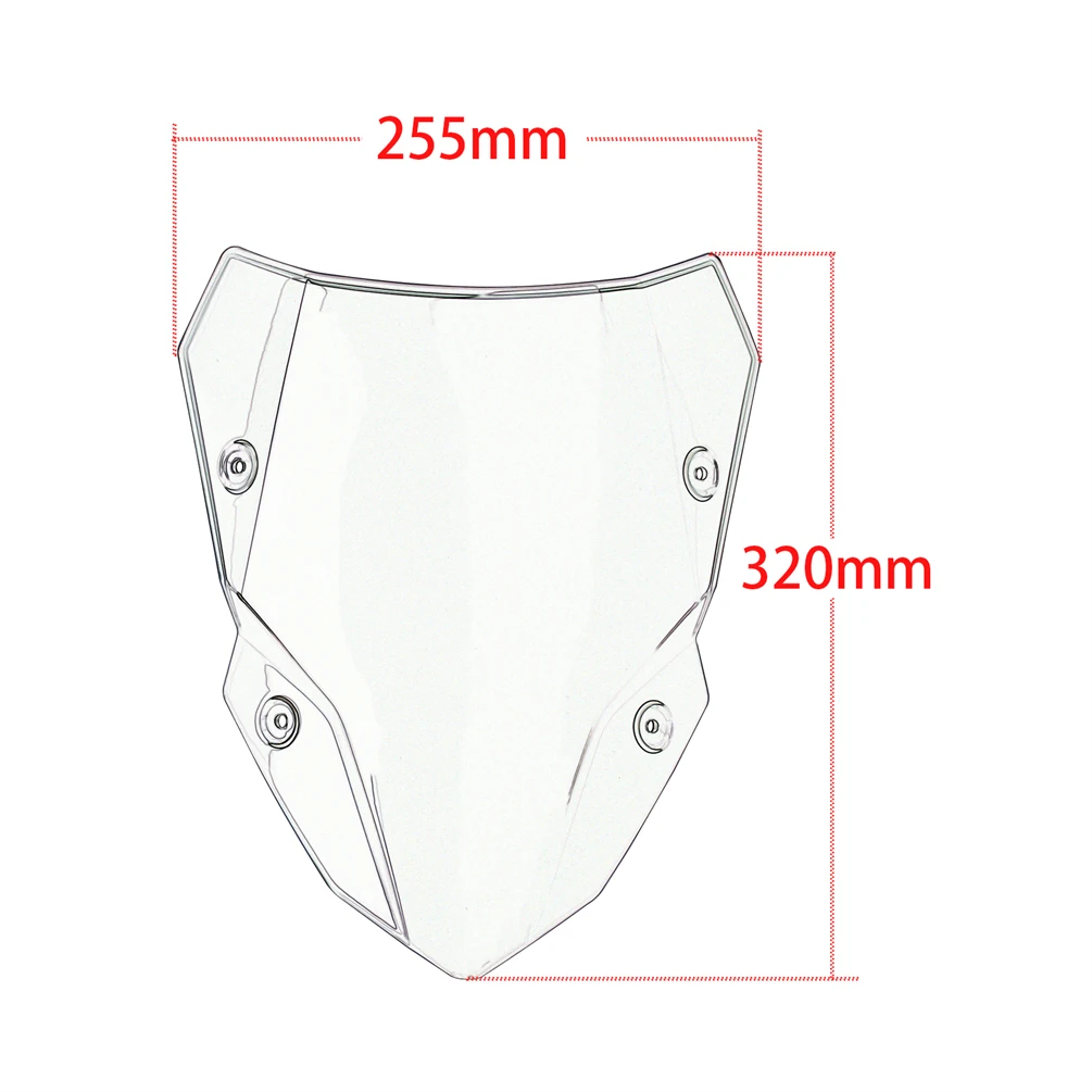 Z500SE Front Wind Screen Shield Air Deflectors for Kawasaki Z500 SE ABS Z 500 2024 2025 Windscreen Motorcycle Windshield