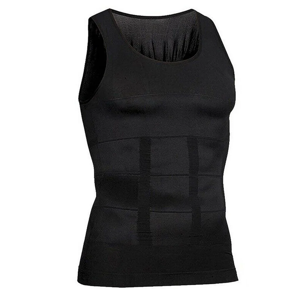 Compressieshirts voor heren Tanktops Ondershirts Heren Afslanken Body Shaper Vest Mouwloos Buik Slank Vest Fitness Workout