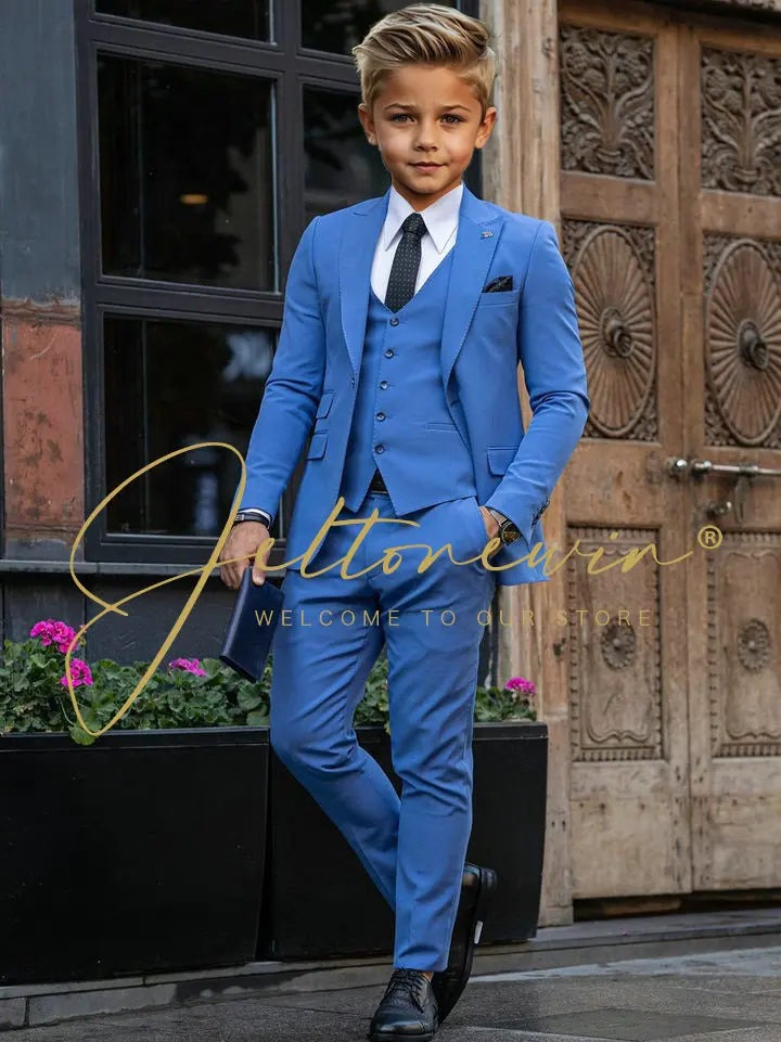 Suit For Boys Formal Party Jacket Pants Three Piece 3-16 Years Old Wedding Tuxedo Kids Blazer Child Set costume enfant garçon