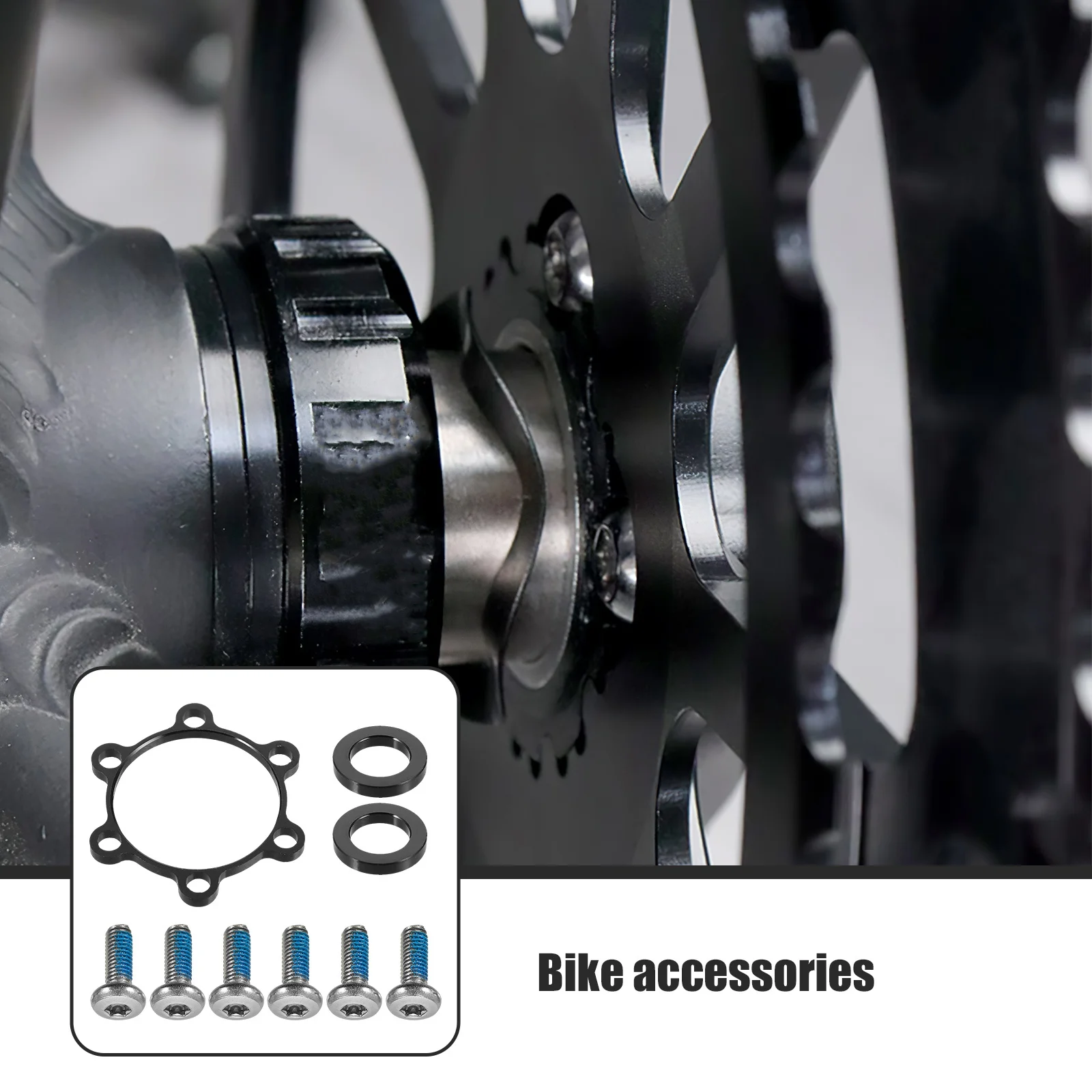 

1 Set Conversion Washer Stainless Steel Wheel Spacer For Mountain Bike Accessories Hubcentric Parts Fastening Function