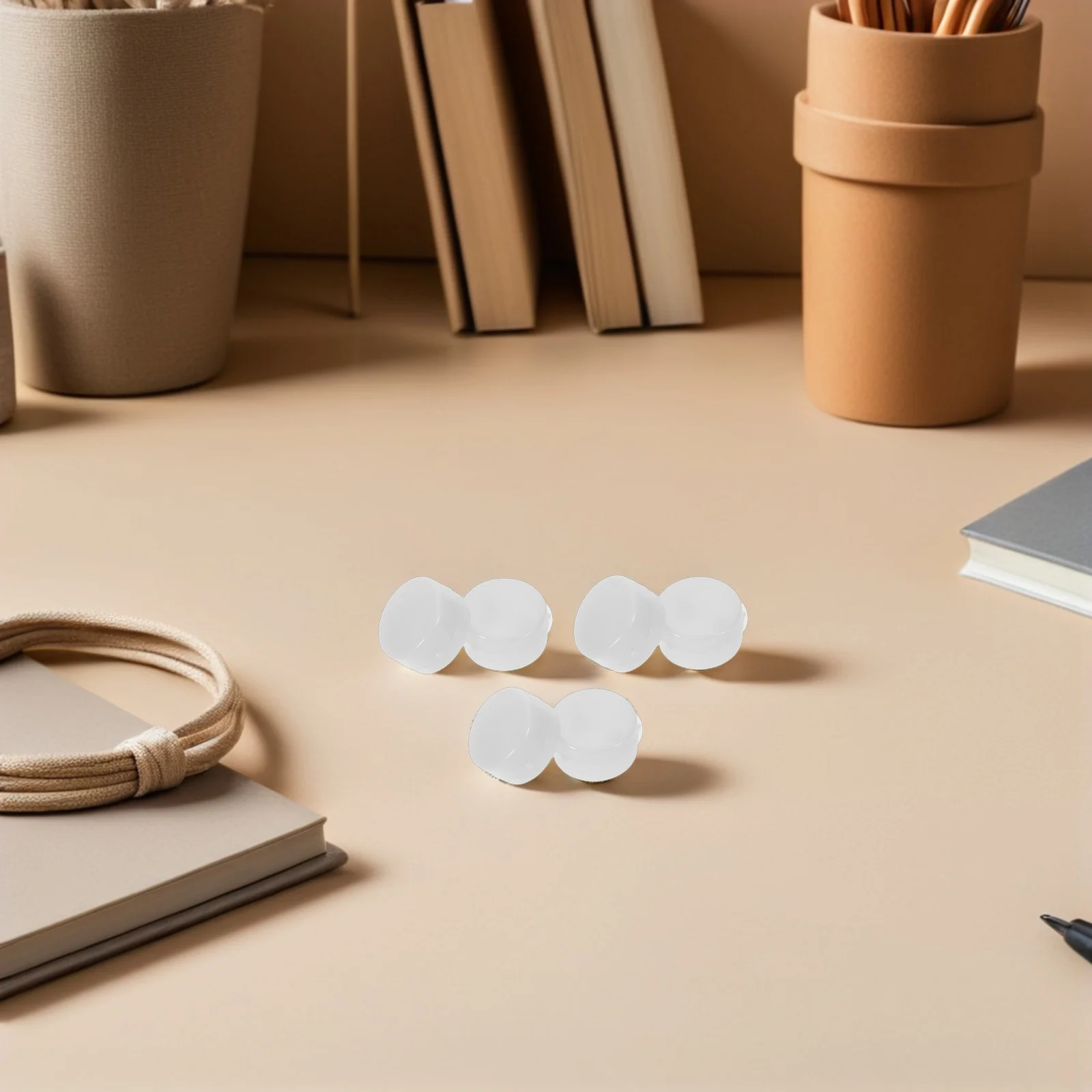 20 pièces Inserts-boules de hochet en plastique blanc pour animaux en peluche-projets de bébé au Crochet bricolage-cloche de secoueur pour nouveau-né