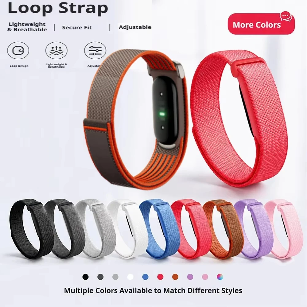 Elastic Nylon Braided Wrist Strap For Google Fitbit Air Breathable Quick-dry Band Outdoor Cycling Watch Replacement Parts