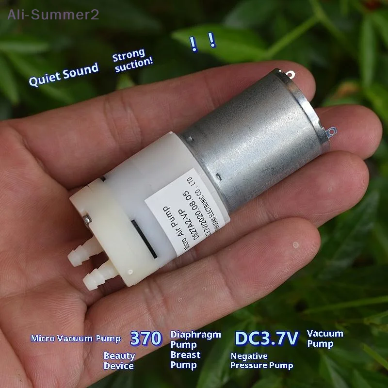 

{MX} DC 3.7V 5V Mini 370 Motor Diaphragm Pump Micro Self-priming Suction Water Pump DIY Dispenser Tea Table Beauty Device