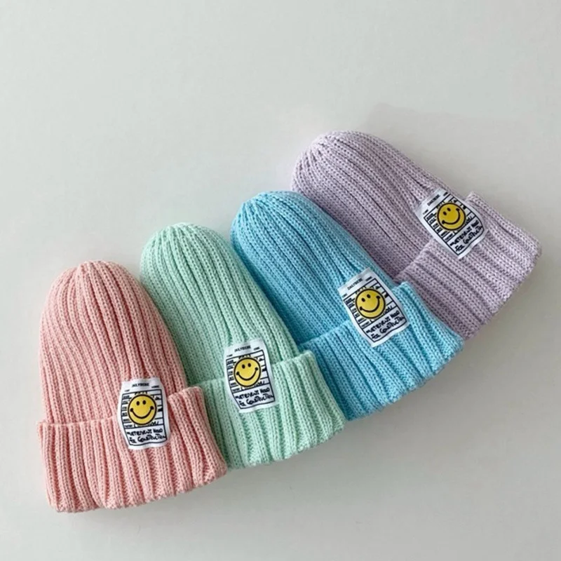 New Autumn Knitted Kids Beanie Cap Infant Newborn Baby Knit Hat Children Cartoon Hat For Boys And Girls Winter Warm Hat 1-6 Year