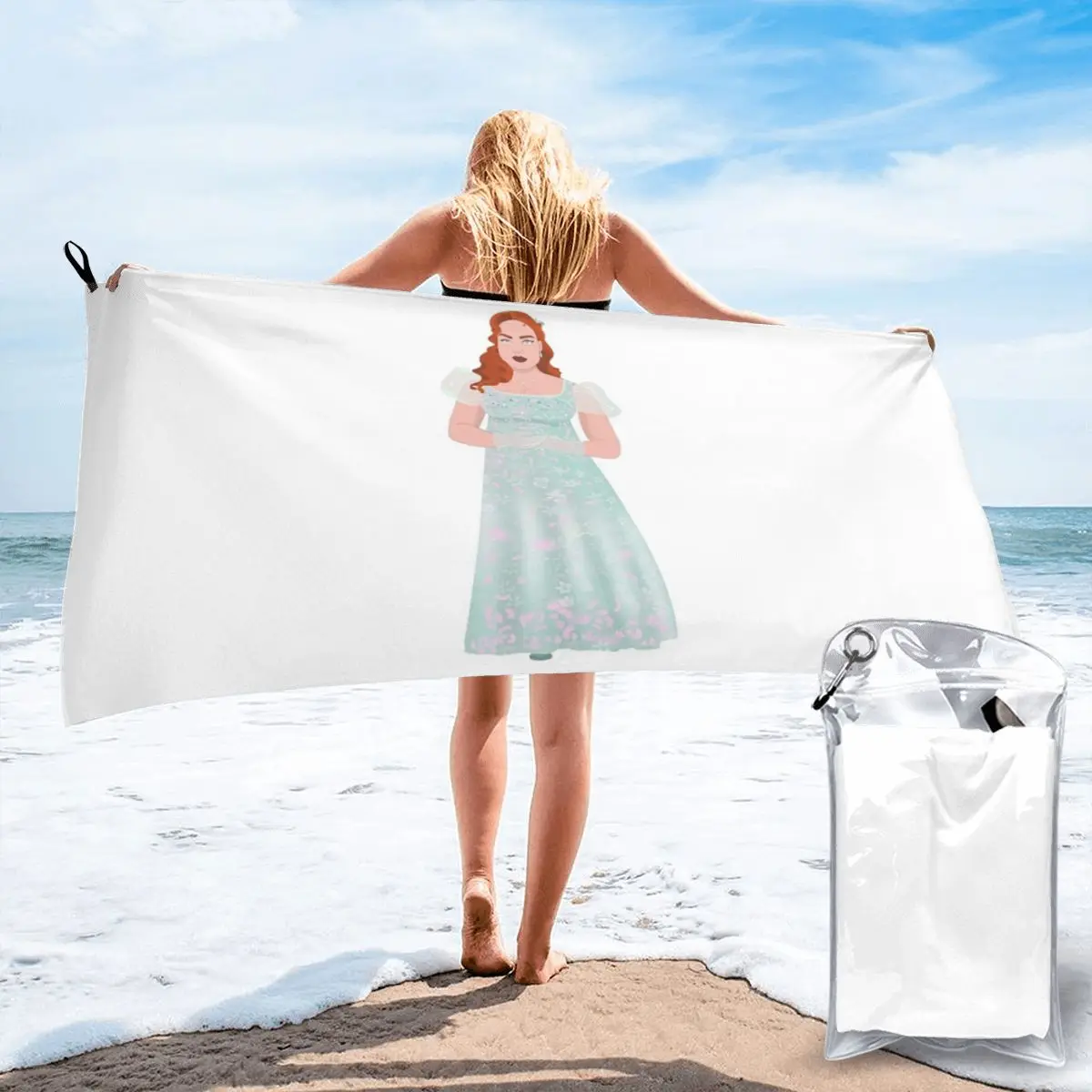 Lady Whistledown Character Beach Towel Soft Microfiber Quick Dry Absorbent Quick Towels For Bath