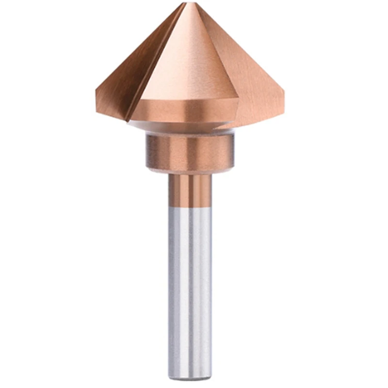 

AAAN-3 Flutes Countersink Drill Bit 50Mm HSS Metal Hole Drilling Tool 90 Degree HSS Chamfering Tool