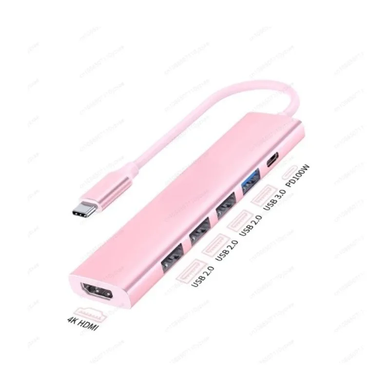 

Концентратор USB-C для MacBook, адаптер 7-в-1 с зарядкой HDMI USB3.0 Ethernet PD