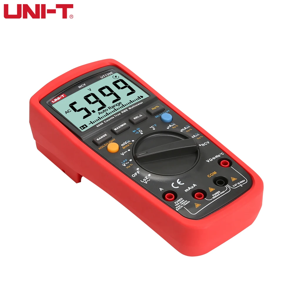 UNI-T UT139E True RMS digital multimeter LoZ Low Impedance Input / LPF Low Pass Filter / LCD Backlight / NCV Function