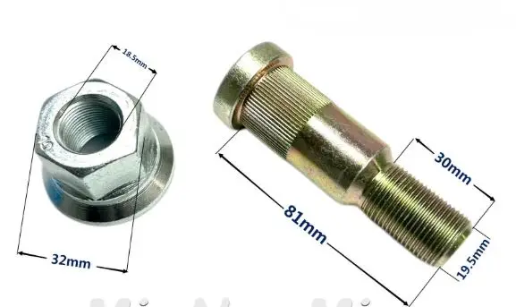 Applicable to accessory partsForklift Spare Parts Wheel Rear Axle Hub Bolt for	Heli 12t Mnm-1315